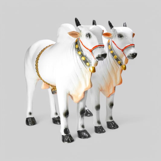 Metal Ongole Bull Pair - Large