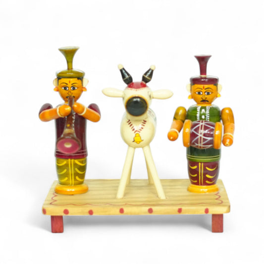 Etikoppaka Wooden Gangireddu Folk Set