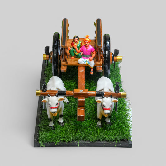 Brown Bullock Cart gift setup - Small