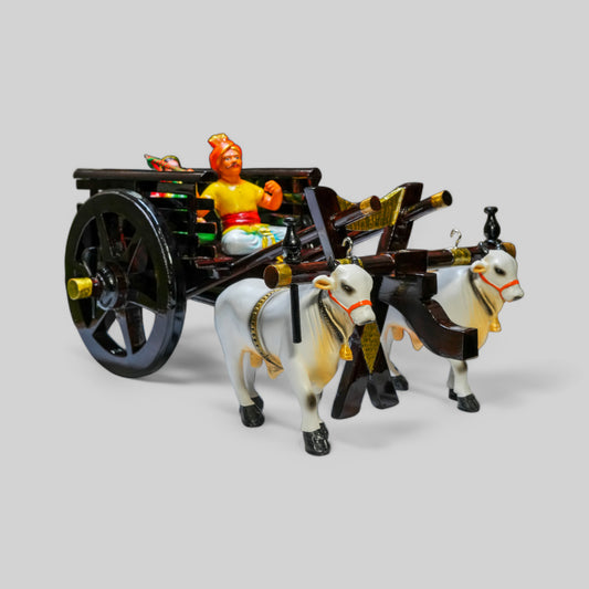 Dark brown Bullock cart - Medium