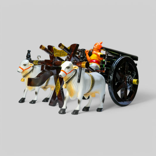 Dark brown Bullock cart - Medium