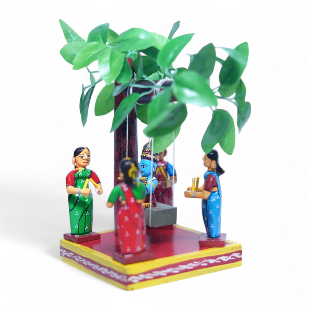 Kondapalli Brundavanam Set — handcrafted wooden diorama scene, view 2