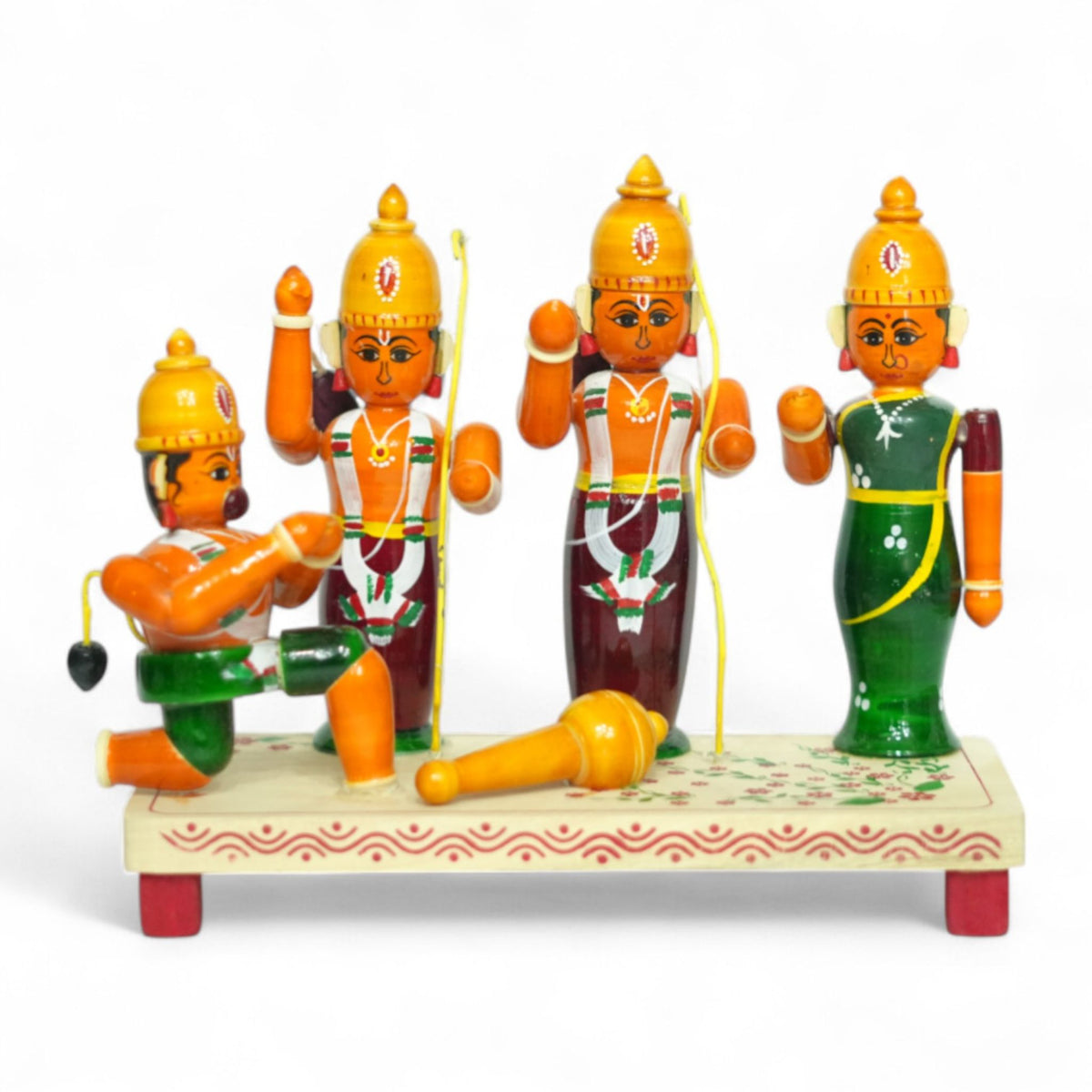 Etikoppaka Wooden Ramayana Set — handcrafted Etikoppaka lacquerware, main product photo