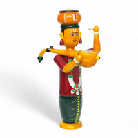 Etikoppaka Wooden Haridasu Figurine — handcrafted Etikoppaka lacquerware, main product photo