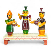 Etikoppaka Burrakatha (Musical Trio) Set — handcrafted Etikoppaka lacquerware, main product photo
