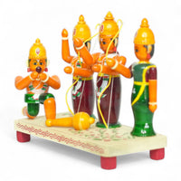 Etikoppaka Wooden Ramayana Set — handcrafted Etikoppaka lacquerware, view 2