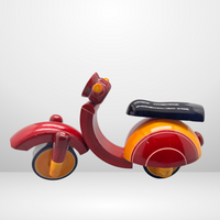 Etikoppaka Handmade Wooden Scooter Toy — handcrafted Etikoppaka lacquerware, main product photo