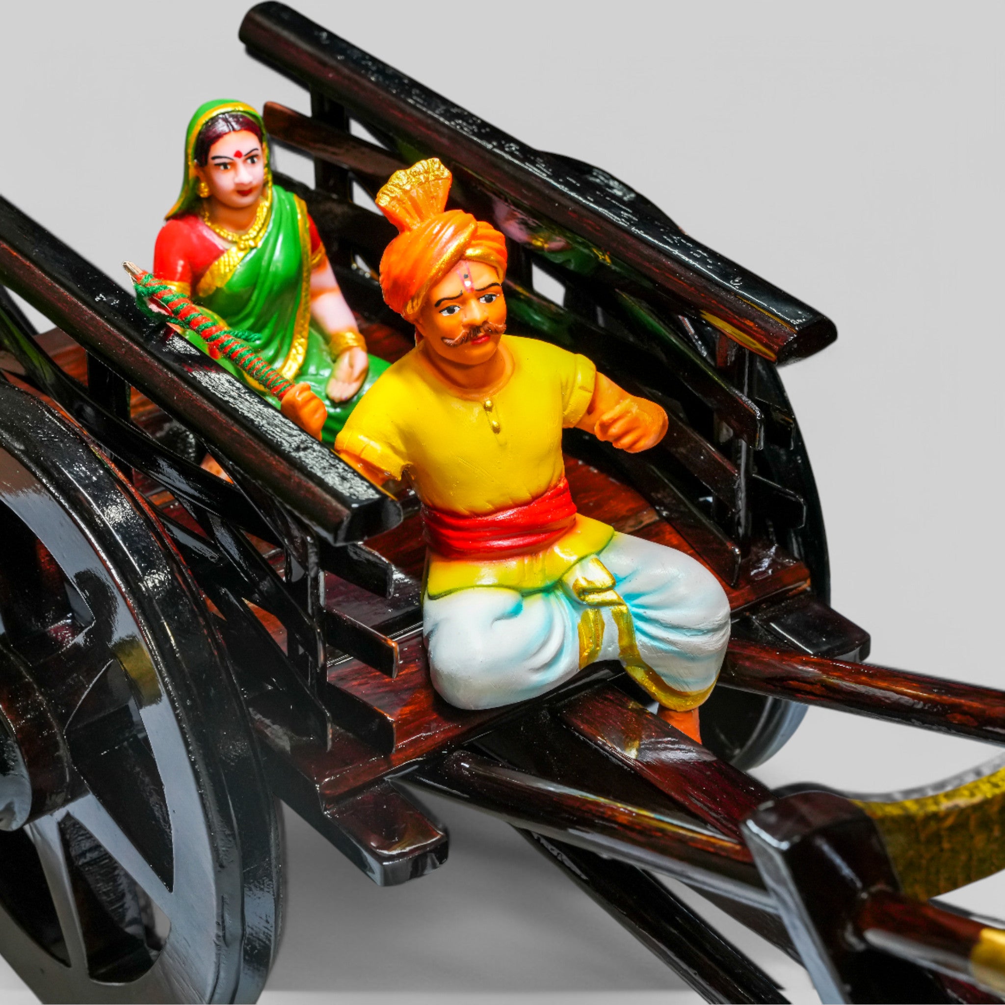 Dark brown Bullock cart - Medium