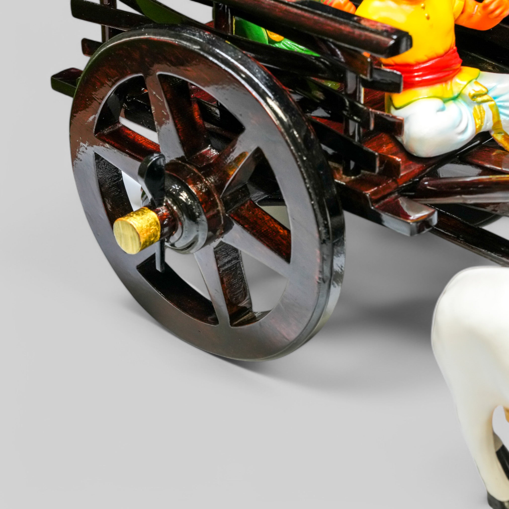Dark brown Bullock cart - Medium