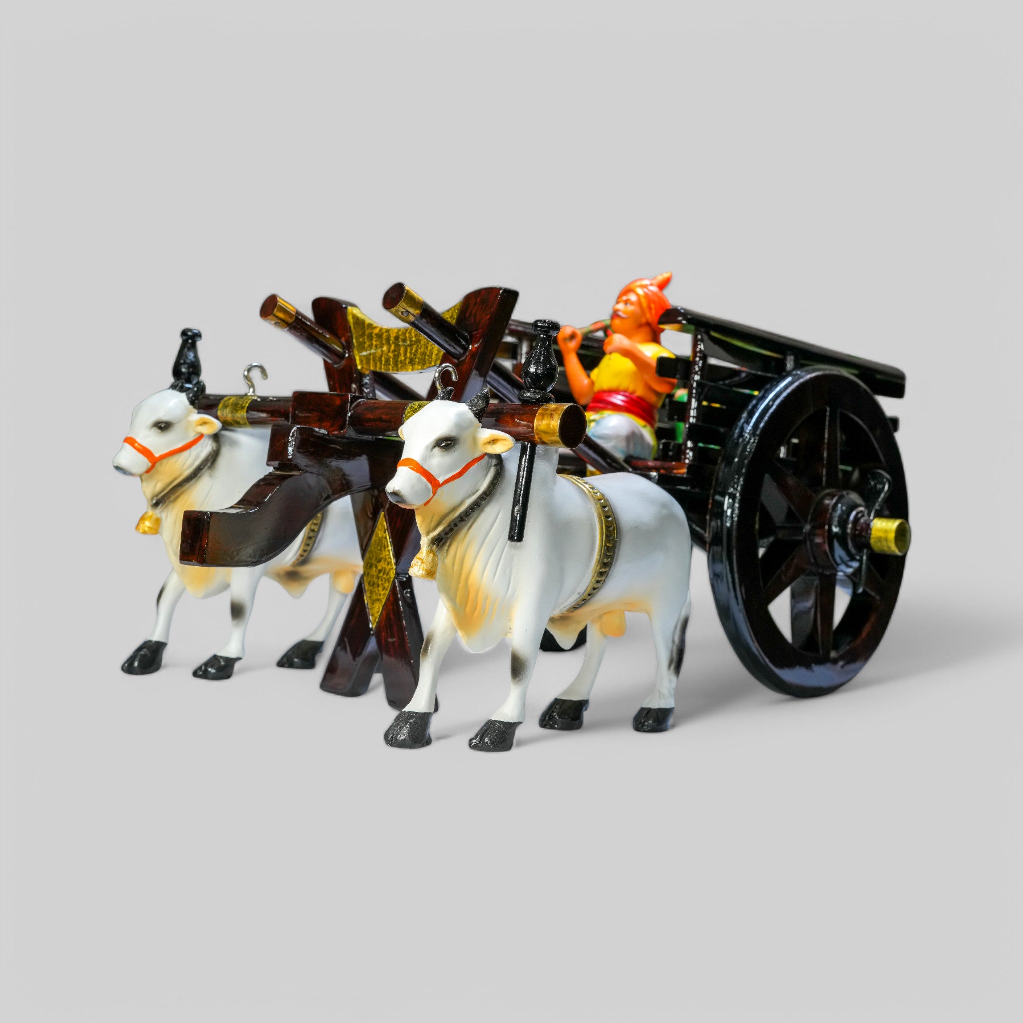 Dark brown Bullock cart - Medium