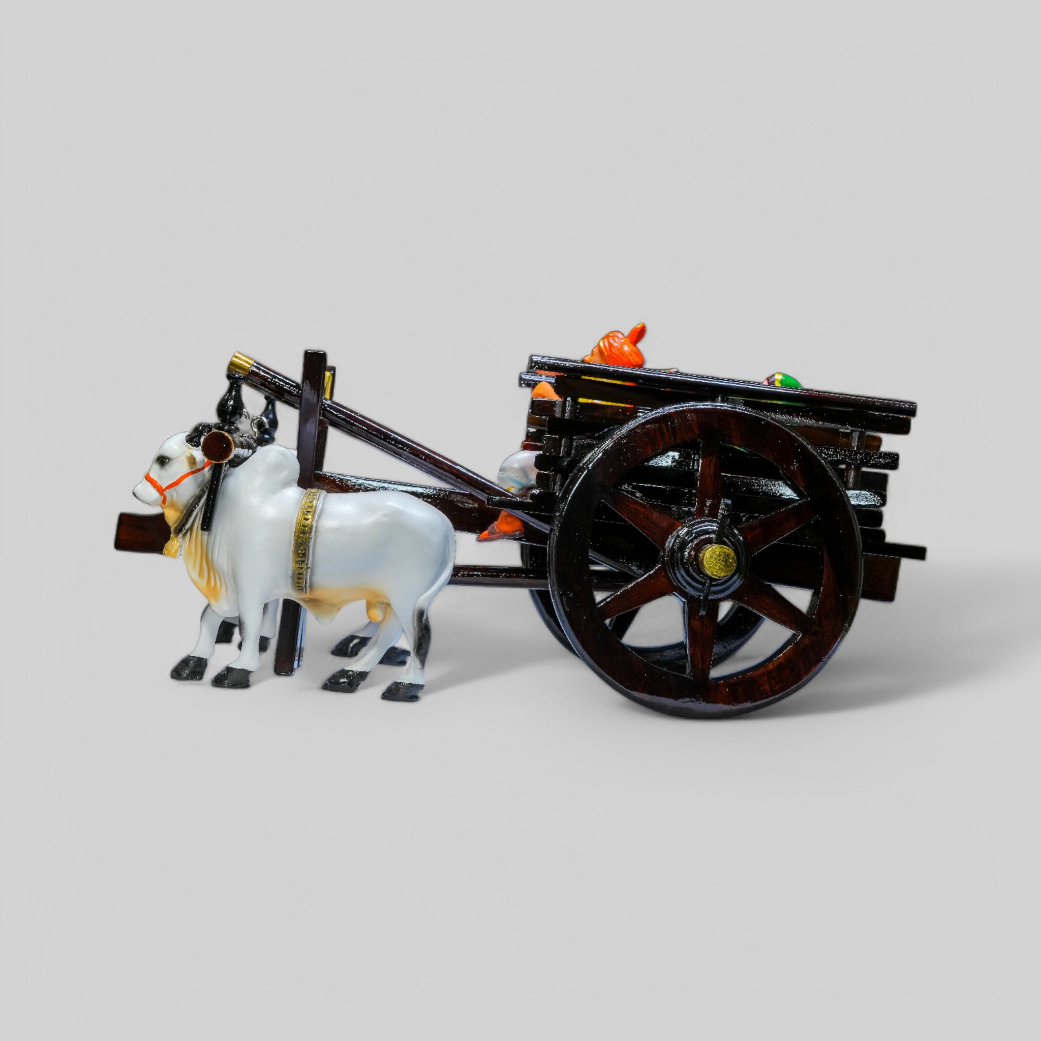 Dark brown Bullock cart - Medium