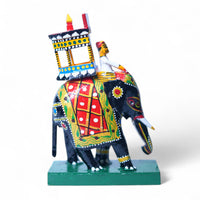 Kondapalli Elephant Ambari — hand-painted wooden figure, main view
