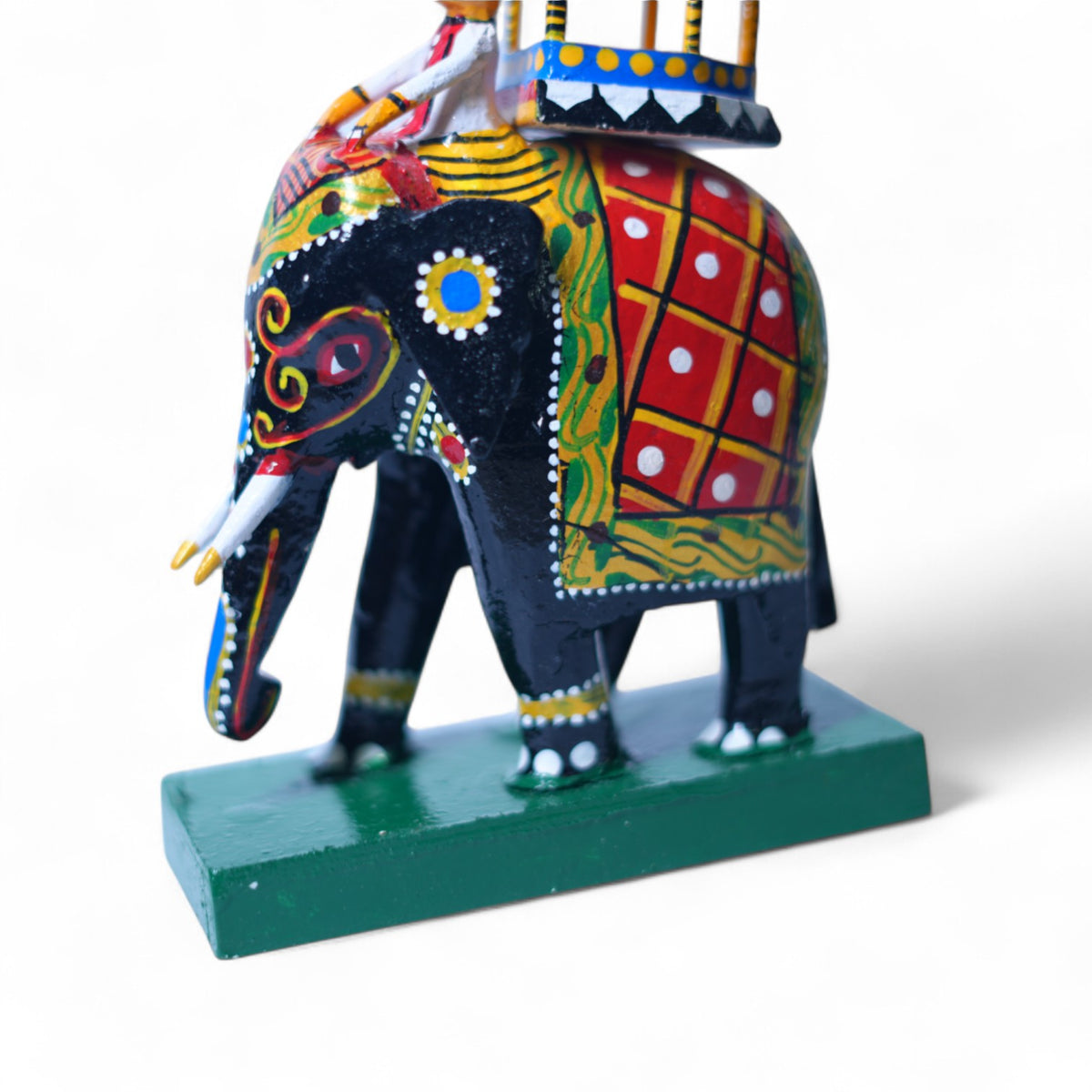 Kondapalli Elephant Ambari — hand-painted wooden figure, view 3