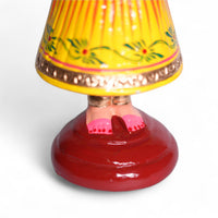 Kondapalli Dancing Lady Doll — hand-painted wooden figure, view 4