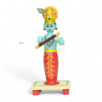 Etikoppaka Lord Krishna Figurine — handcrafted Etikoppaka lacquerware, main product photo