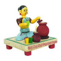 Etikoppaka Buttermilk Seller (Majiga) Figurine – view 2