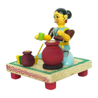 Etikoppaka Buttermilk Seller (Majiga) Figurine – view 3