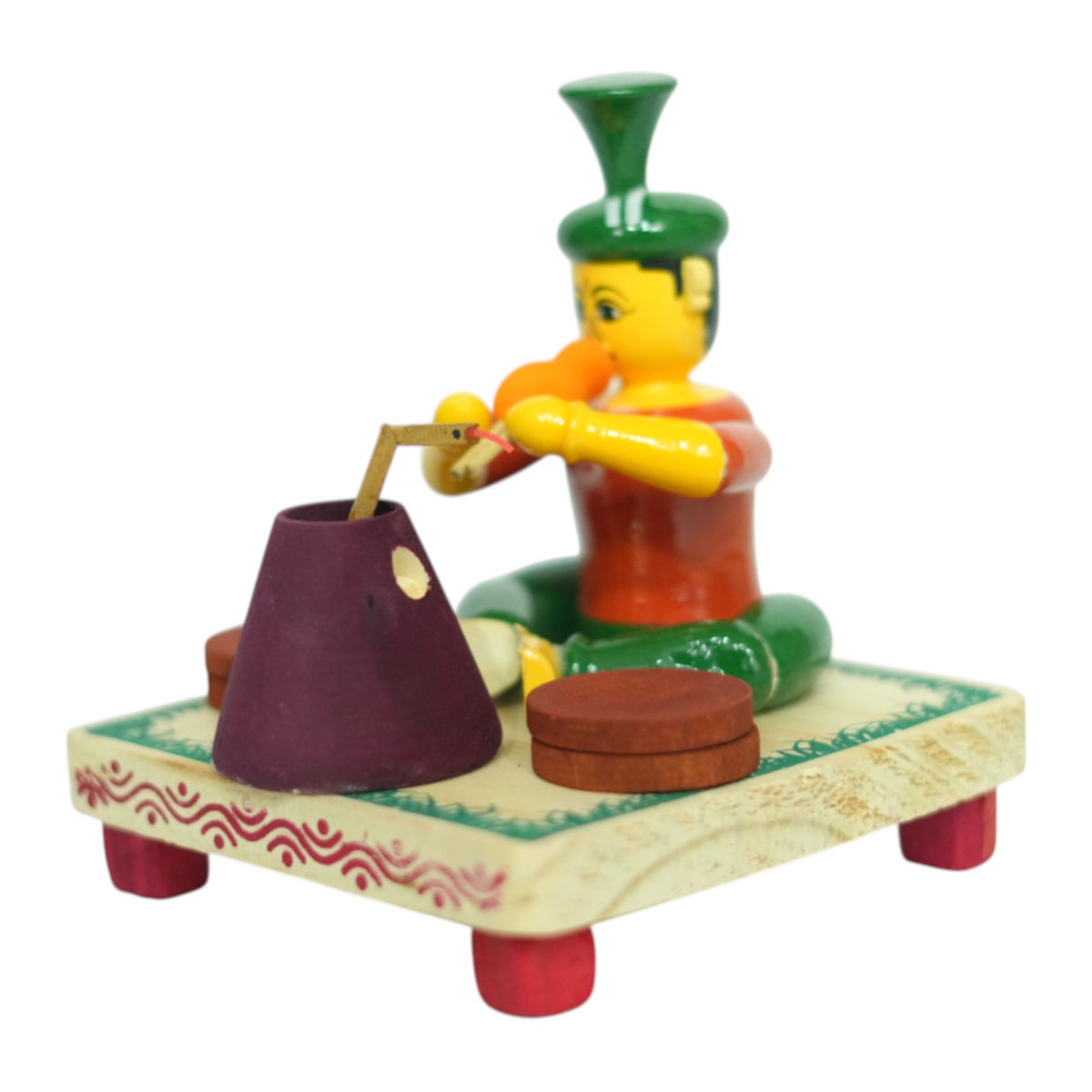Etikoppaka Snake Charmer Figurine – view 2