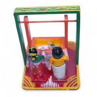 Kondapalli Barasala (Baby Cradle Ceremony) Set — handcrafted wooden diorama scene, view 3