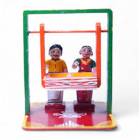 Kondapalli Barasala (Baby Cradle Ceremony) Set — handcrafted wooden diorama scene, main view