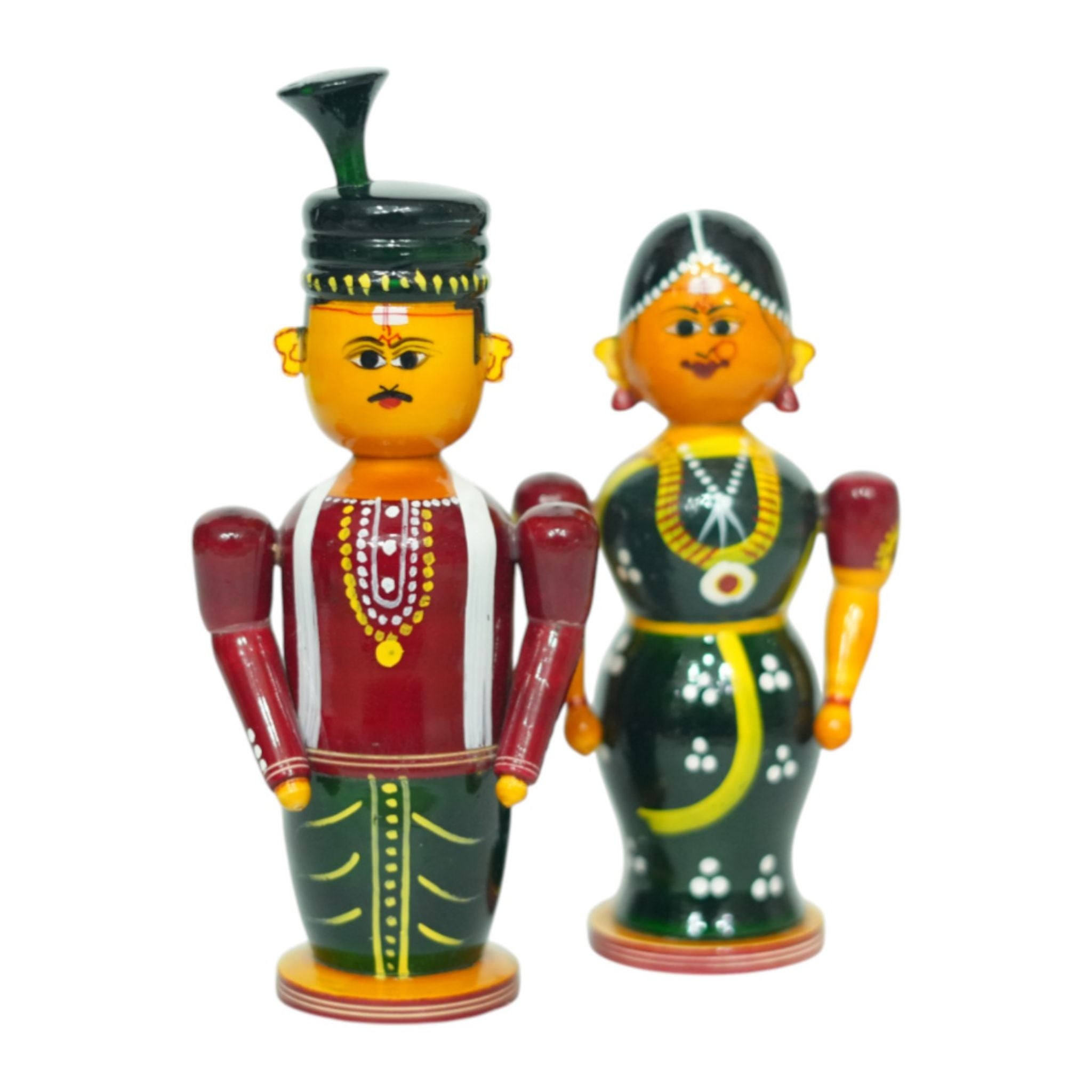 Etikoppaka Bride and Groom (Pelli Koduku & Pelli Kooturu) pair