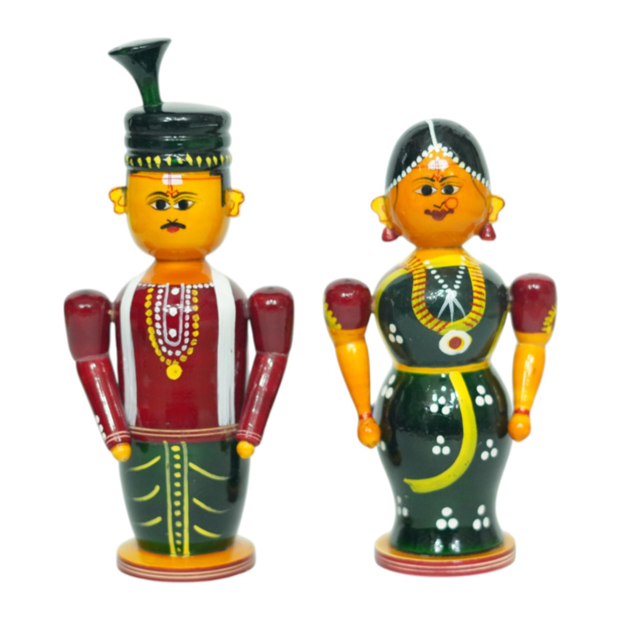 Etikoppaka Bride and Groom (Pelli Koduku & Pelli Kooturu) pair