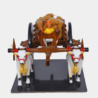 Teakwood Bullock Cart — alternate front view