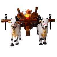 Teakwood Bullock Cart Set – Medium — front view