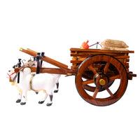 Teakwood Bullock Cart Set – Medium — right-side view
