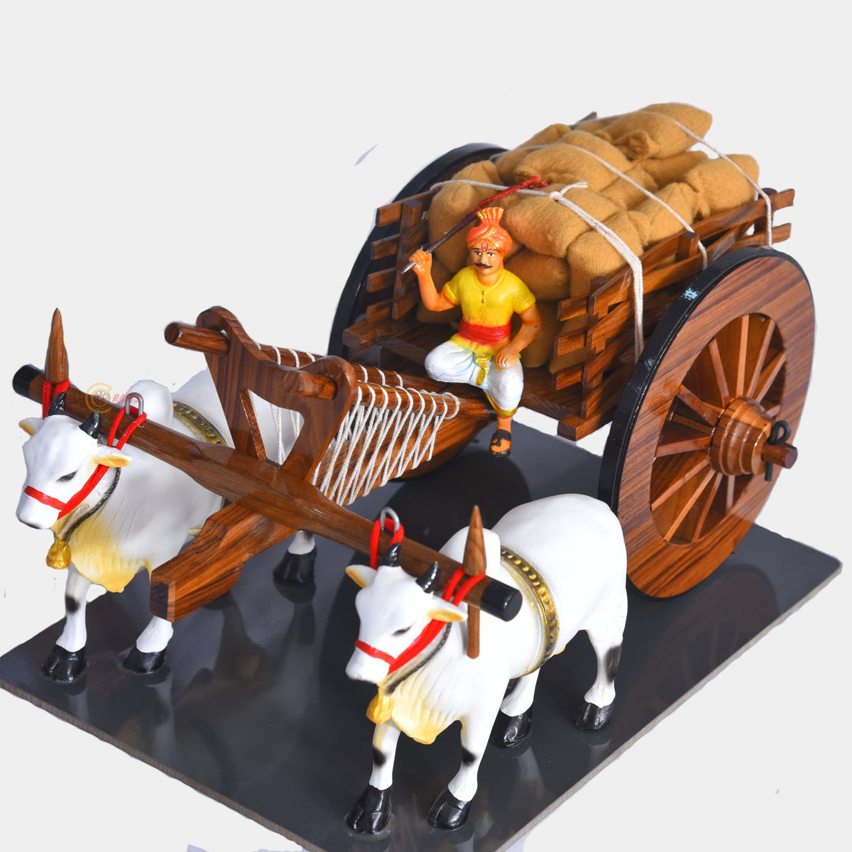 Teakwood Bullock Cart — top view