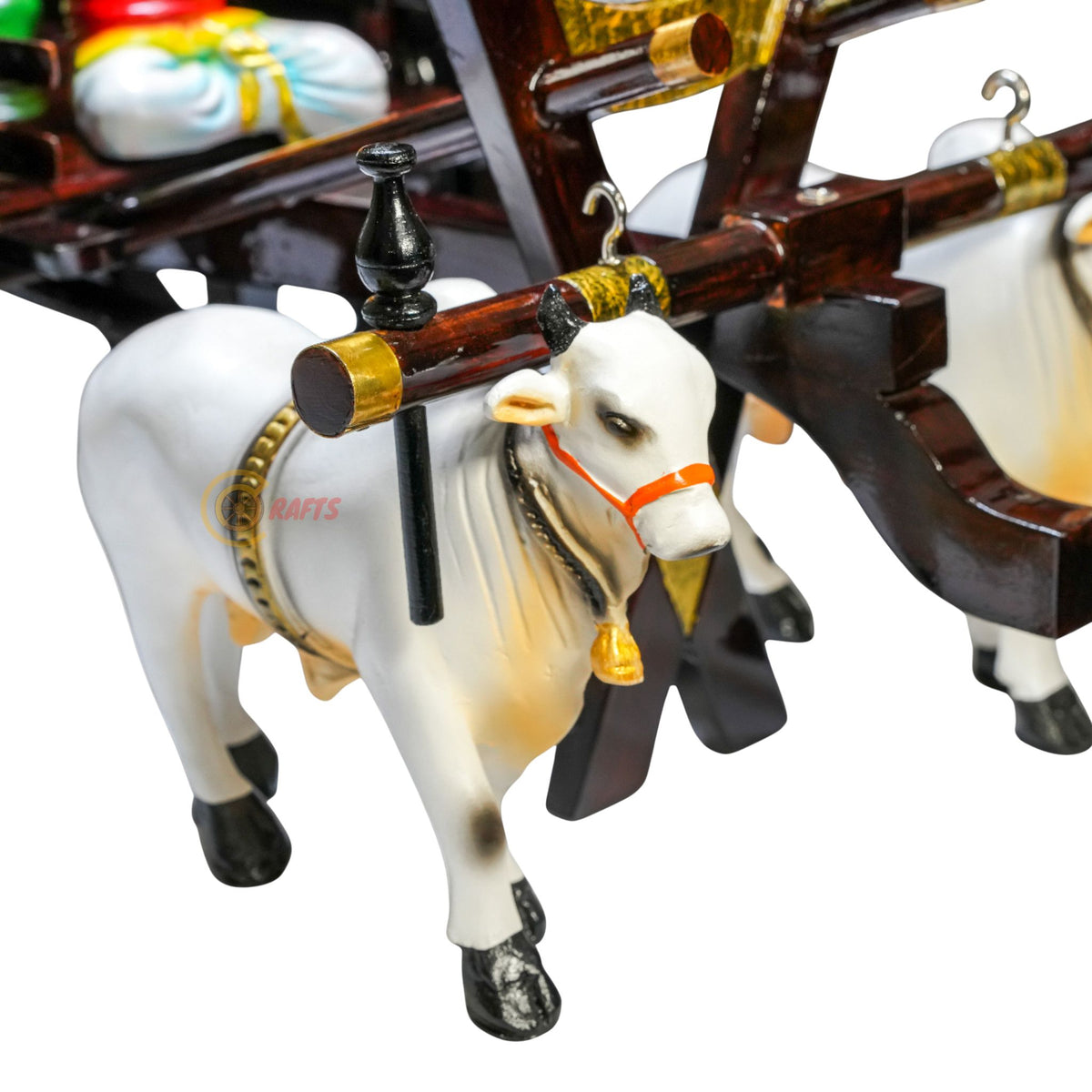 Dark Brown Bullock Cart Set – Medium — left-side view