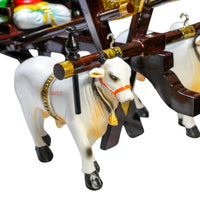 Dark Brown Bullock Cart Set – Medium — left-side view