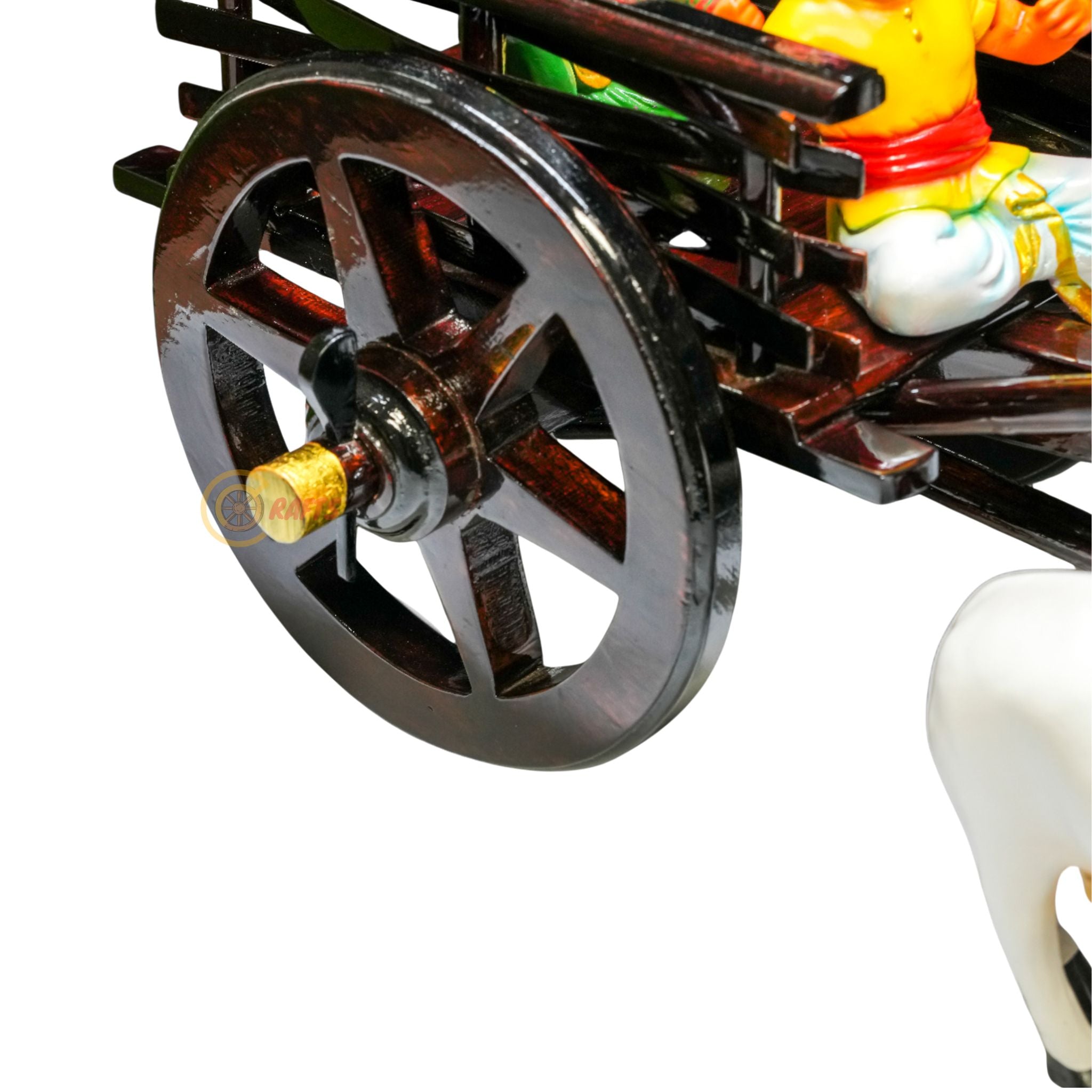 Dark brown Bullock cart - Medium