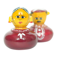 Etikoppaka Round Couple Doll Pair – view 2