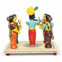 Etikoppaka Krishna with Gopikas Dandiya Set — back view