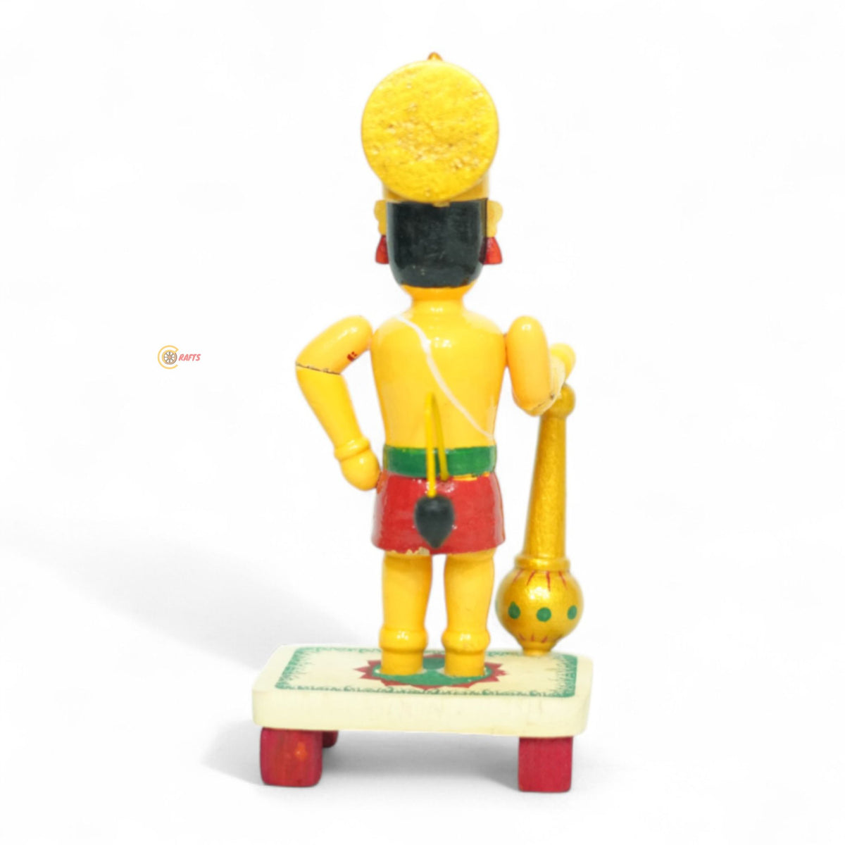 Etikoppaka Lord Hanuman Figurine — back view