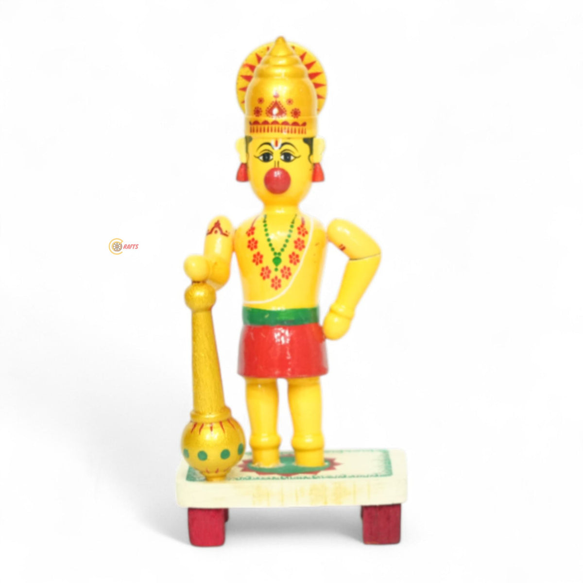 Etikoppaka Lord Hanuman Figurine — front view