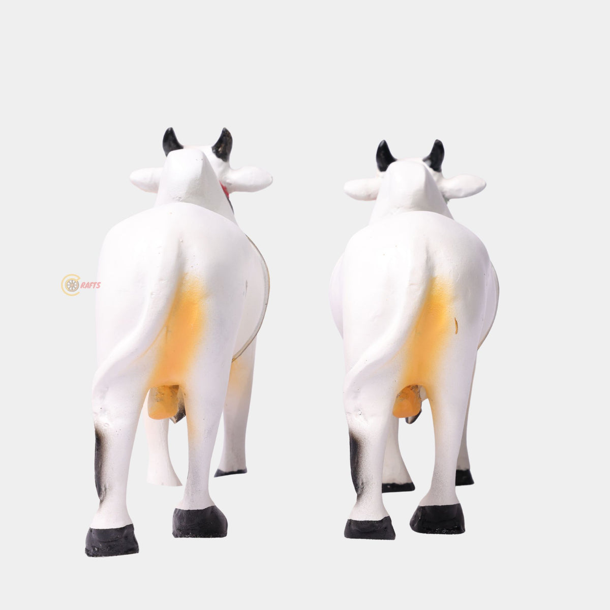 Fiber Ongole Bulls Pair – Medium — back view