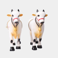 Fiber Ongole Bulls Pair – Medium — front view
