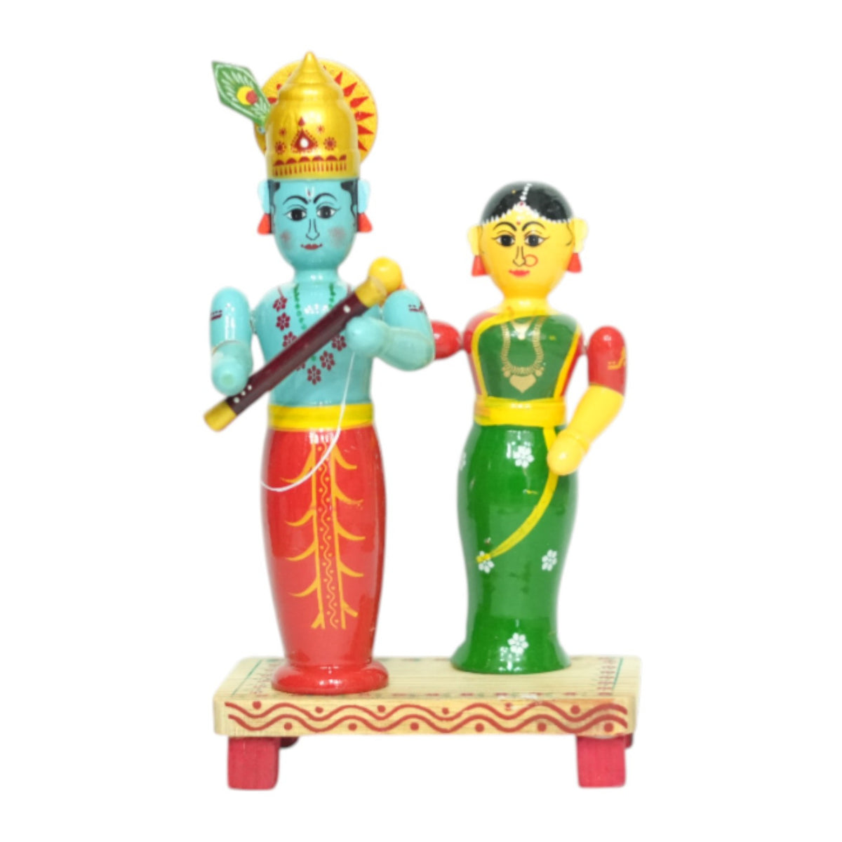 Etikoppaka Radha Krishna Figurine (Large) – view 1