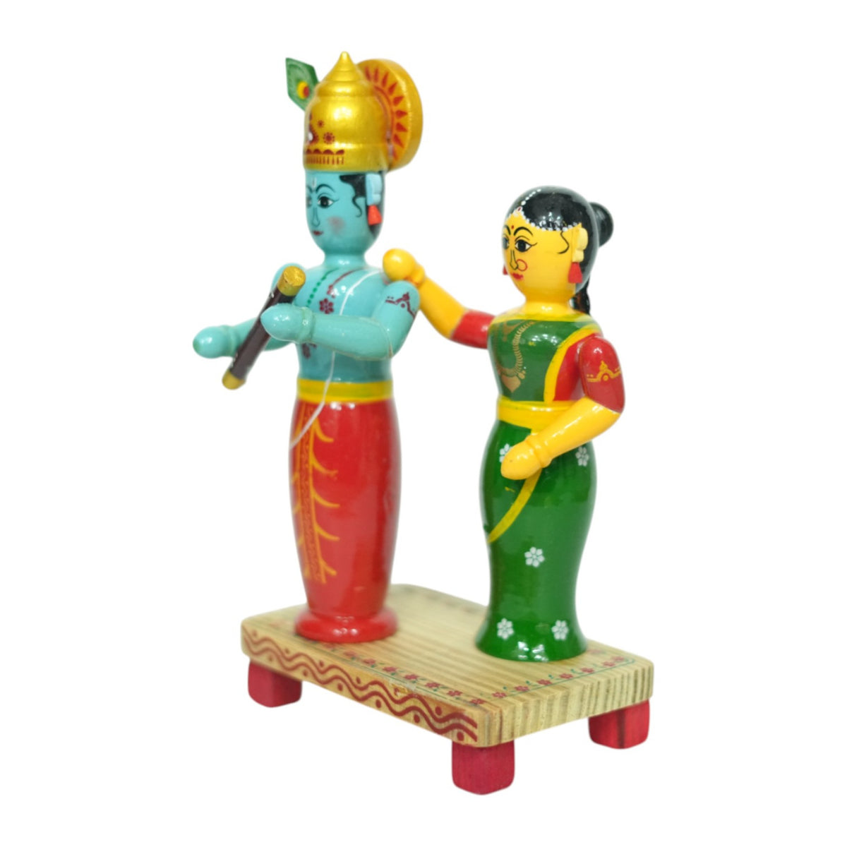Etikoppaka Radha Krishna Figurine (Large) – view 2