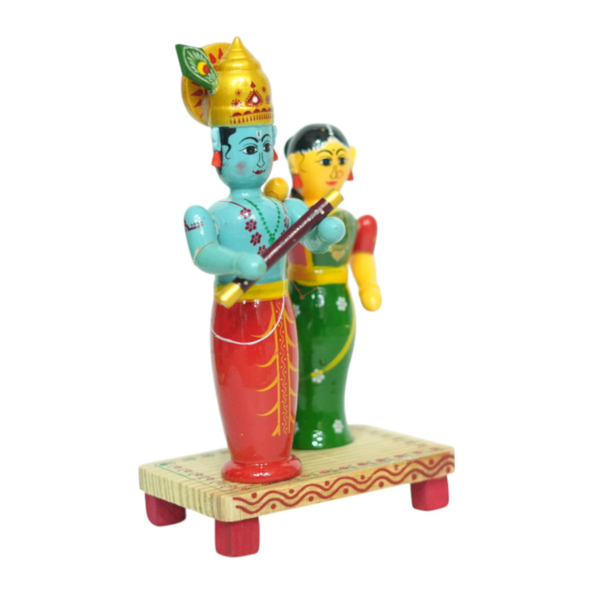 Etikoppaka Radha Krishna Figurine (Large) – view 3