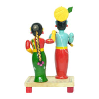 Etikoppaka Radha Krishna Figurine (Large) – view 4