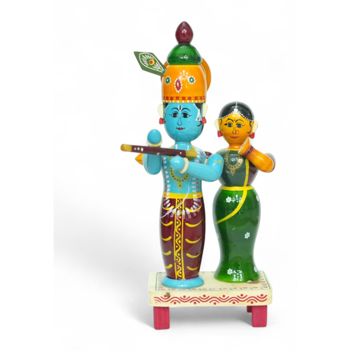 Etikoppaka Radha Krishna Figurine (Small) – view 1