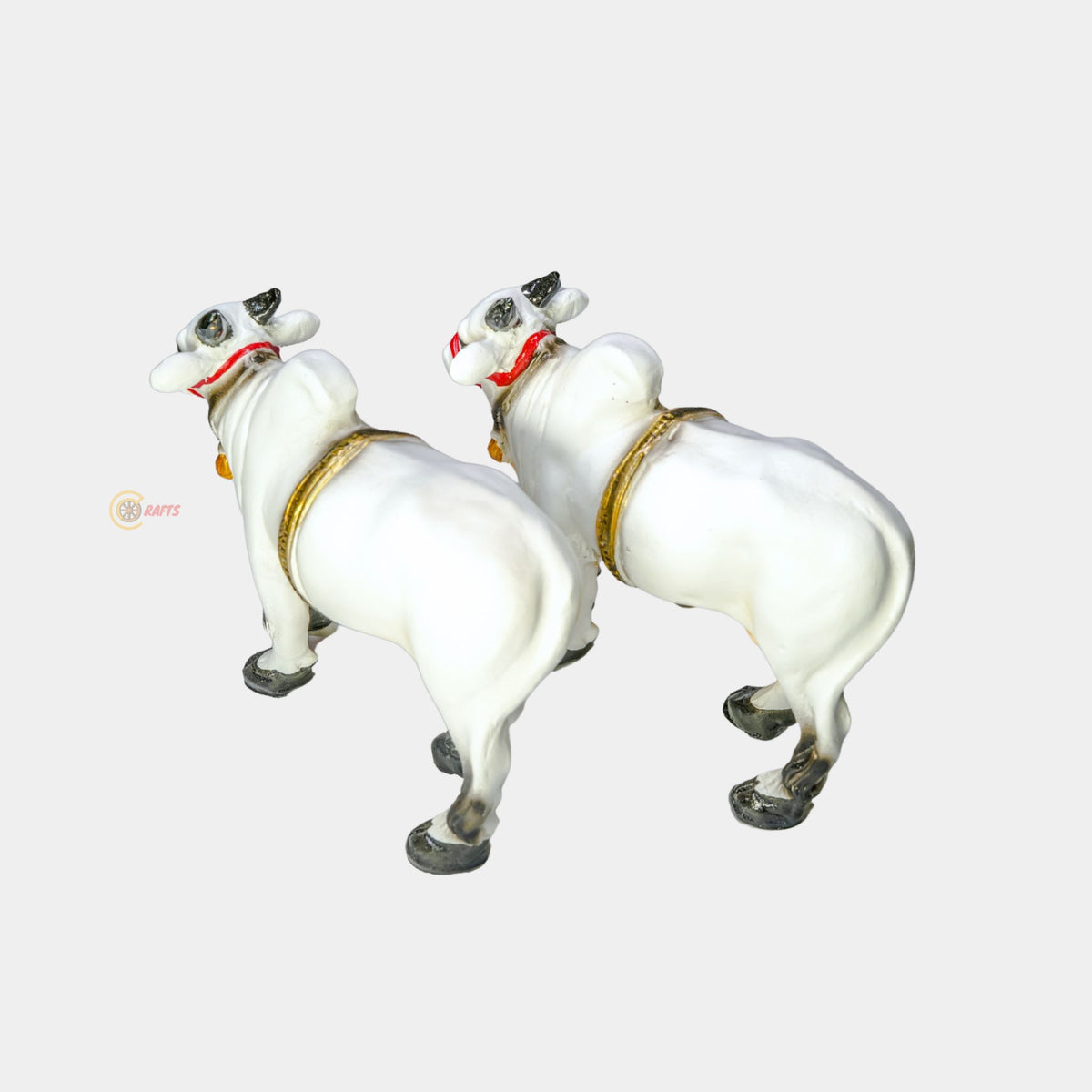 Fiber Ongole Bulls Pair – Small — alternate back view